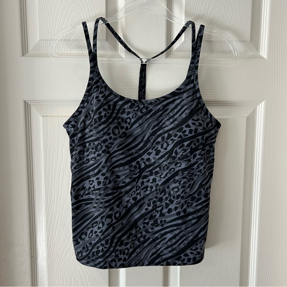 PINK Victoria’s Secret Buttery Soft Brami Tank Top in Gray Leopard Athleisure